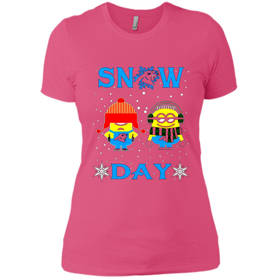 Snow Day Shirt For Carolina Panthers Vs Minion Fans pingpong
