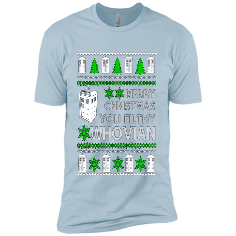 Merry Christmas You Filthy Whovian ugly sweater PINGPONG