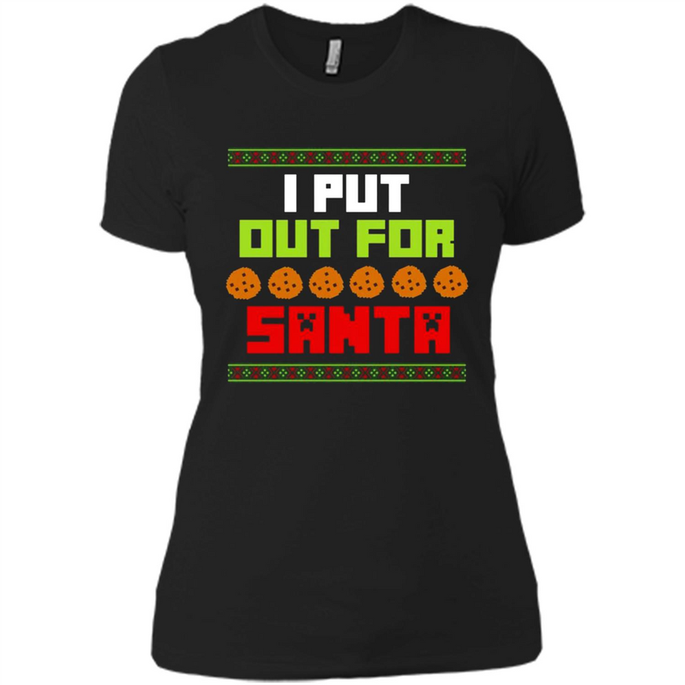 Cookies Out For Santa Christmas - Ladies' Boyfriend T-Shirt