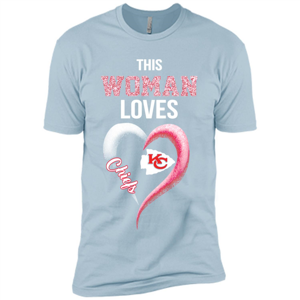 This Woman love Chiefs NFL football team - Premium Short Sleeve T-Shirt