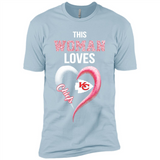 This Woman love Chiefs NFL football team - Premium Short Sleeve T-Shirt