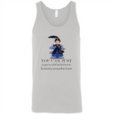 Mary Poppins Clipart You Can Just Supercalifuckilistic Kissmyassadocious MERCHCUTE - Canvas Unisex Tank