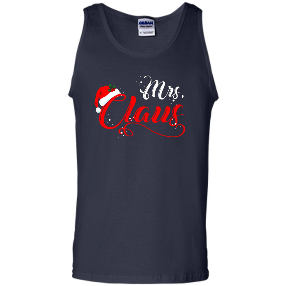 Mrs. Claus Santa Claus Merry Xmas T-Shirt - Tank Top