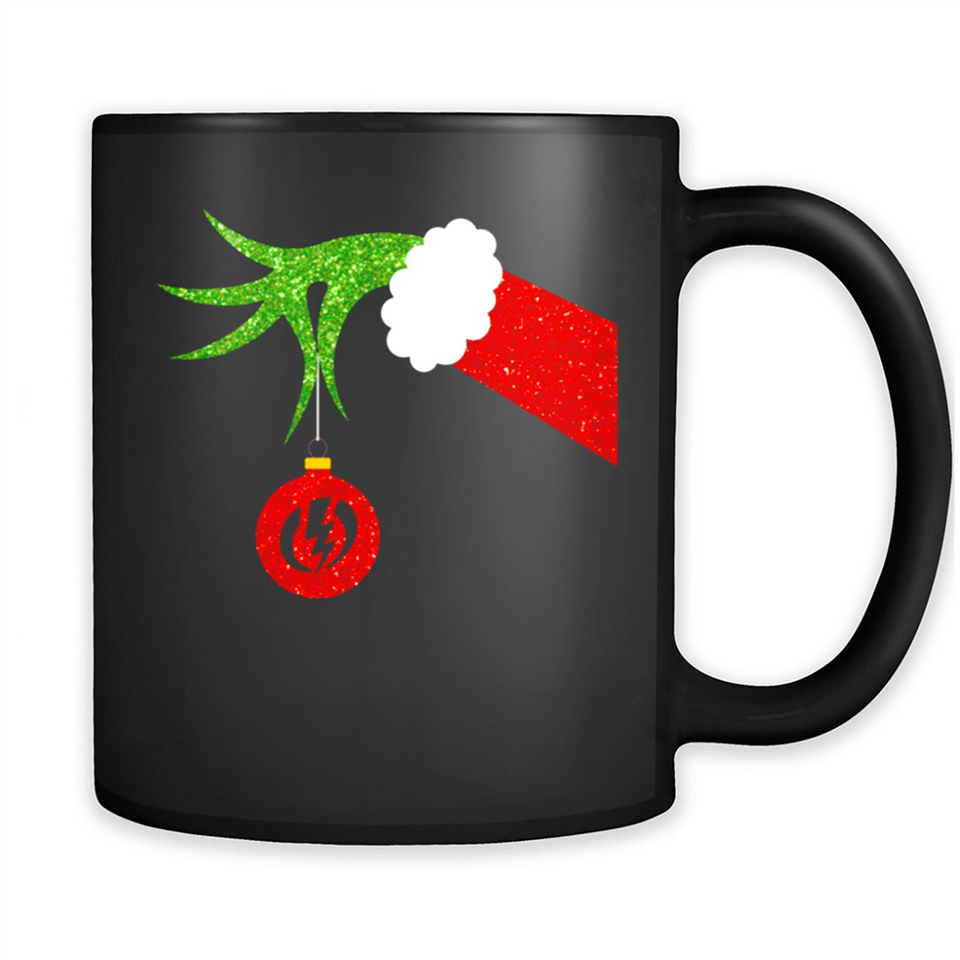 Funny Grinch Hand Holding Electric Ornament Christmas PING PONG