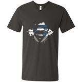 Carolina Panthers And Superman Fans - Men's V-Neck