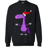 Funny Christmas Unicorn in Santa Hat - Sweatshirt