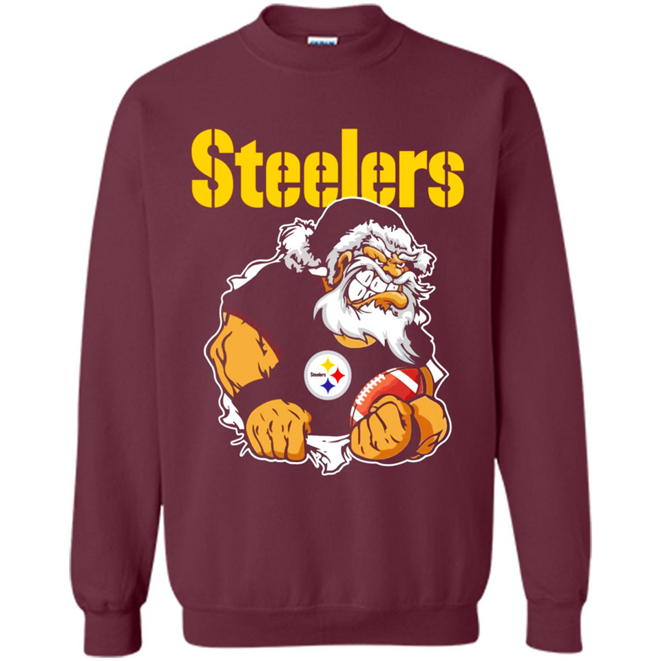 Grumpy Santa Claus Pittsburgh Steelers Football Team PINGPONG
