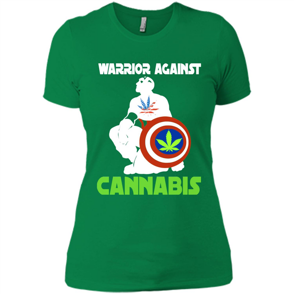 warrior against cannabis - Ladies' Boyfriend T-Shirt