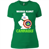 warrior against cannabis - Ladies' Boyfriend T-Shirt