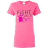 Fight Like A Girl Breast Cancer Awareness - Ladies Short-Sleeve