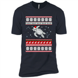 Sea Turtle Ugly Christmas T-Shirt - Premium Short Sleeve T-Shirt