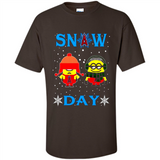 Snow Day Shirt For Los Angeles Angels Vs Minion Fans pingpong