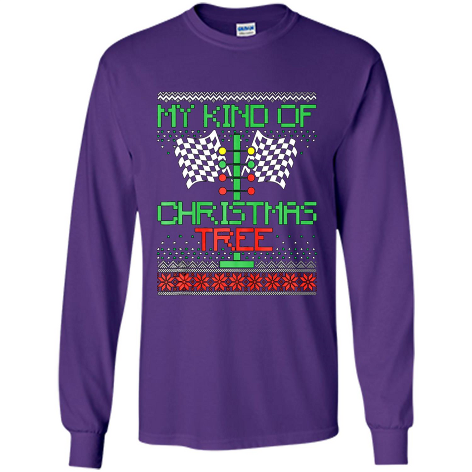 Funny Drag Racing Ugly Christmas Holiday Tree PING PONG