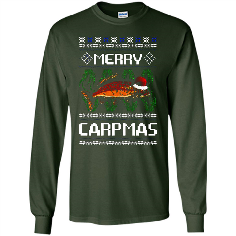 Santa Claus Carpmas Merry Carpmas Christmas Sweater PINGPONG - Long Sleeve T-Shirt