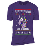 Mr Slothy Christma - Premium Short Sleeve T-Shirt