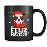 Feliz Navidog Boston Terrier Dog Ugly Xmas Sweater PING PONG