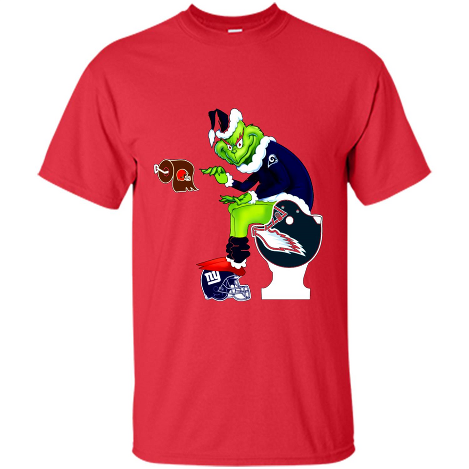 Los Angeles Rams Toilet Grinch Santa Claus Football Fan PINGPONG