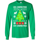 Oh Chemistree, Oh Chemistree Christmas Ugly Sweater - Long Sleeve T-Shirt