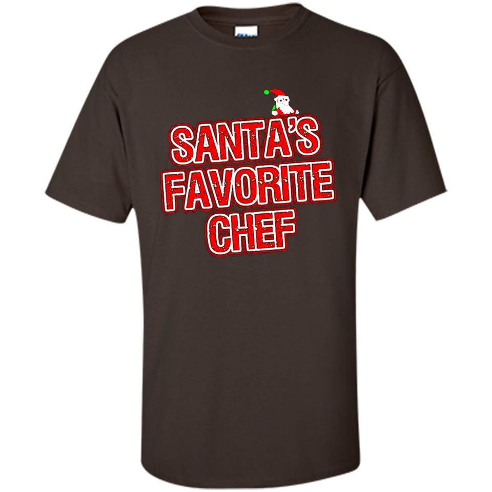 Funny Christmas Clothes - Santas Favorite Chef - Shirt