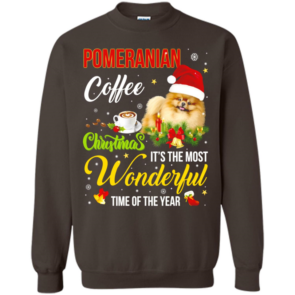 Pomeranian Coffee Wonderful Christmas