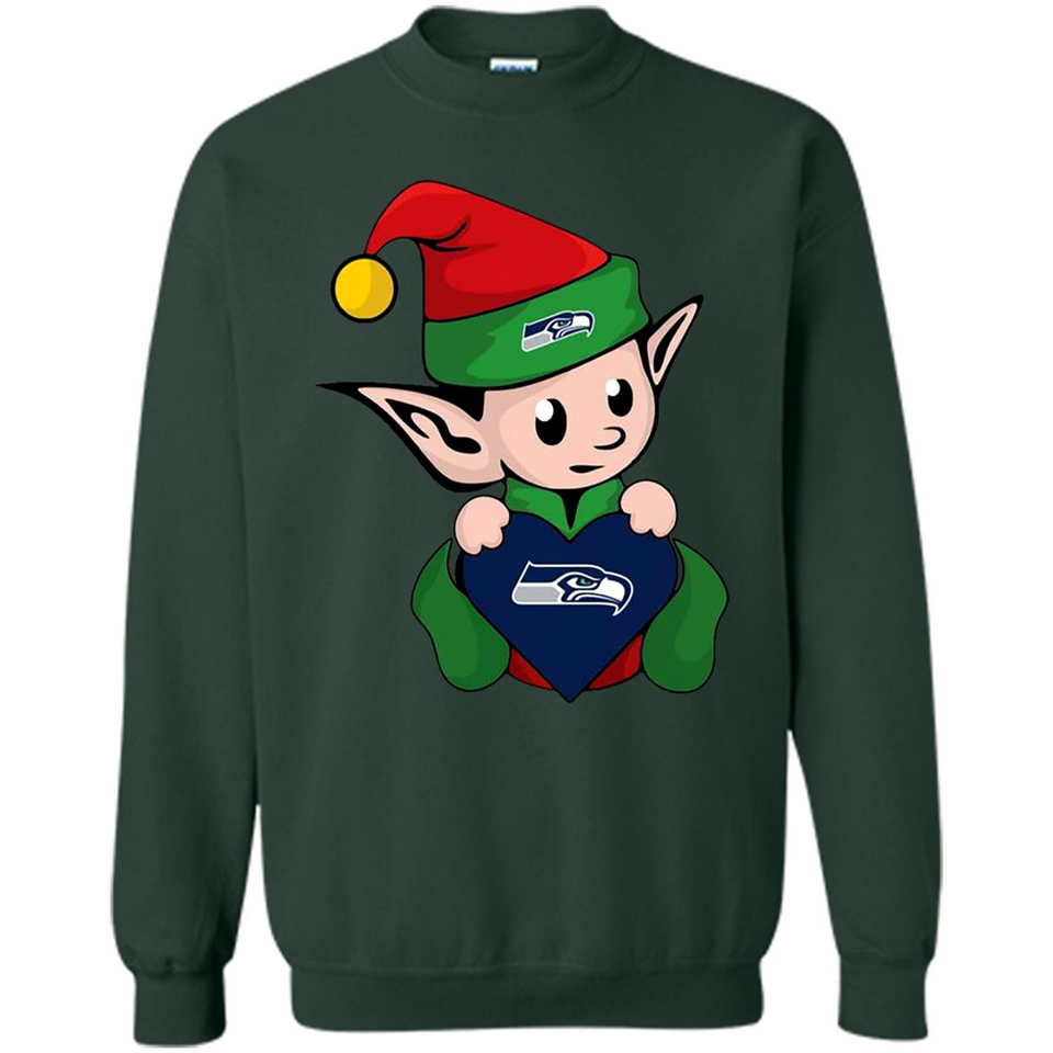 Seattle Seahawks ELF Elves Grinch Santa Claus