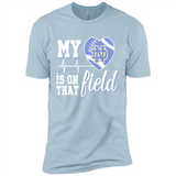 Notre Dame Fighting Irish Football My Heart is on that Field - Premium Short Sleeve T-Shirt