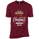 Funny Christmas Movie Shirt, Christmas Movies - Premium Short Sleeve T-Shirt