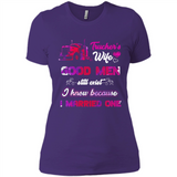 Trucker’s Wife Good Men Still Exist I Know Because I Married One - Ladies' Boyfriend T-Shirt