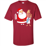 Eggnog Santa And Jesus Christmas