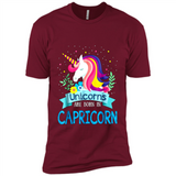 Unicorns are born in Capricorn Birthday Rainbow Gift Custom Ultra Cotton