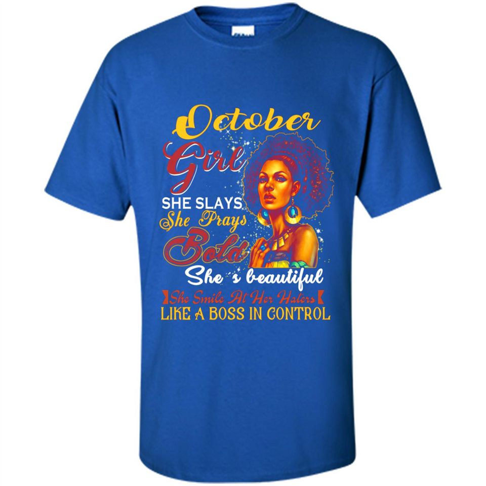 October Girl She Slays She Prays Beautiful Birthday PINGPONG