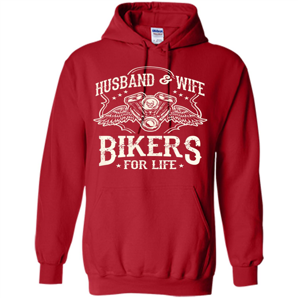 Husband & Wife Biker For Life Couple