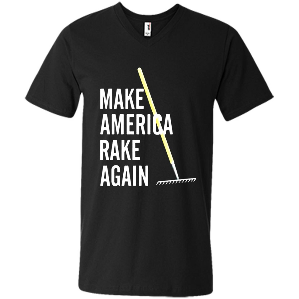 Make America Rake Again California Fires Paradise Youth T-Shirt PINGPONG - Men's V-Neck