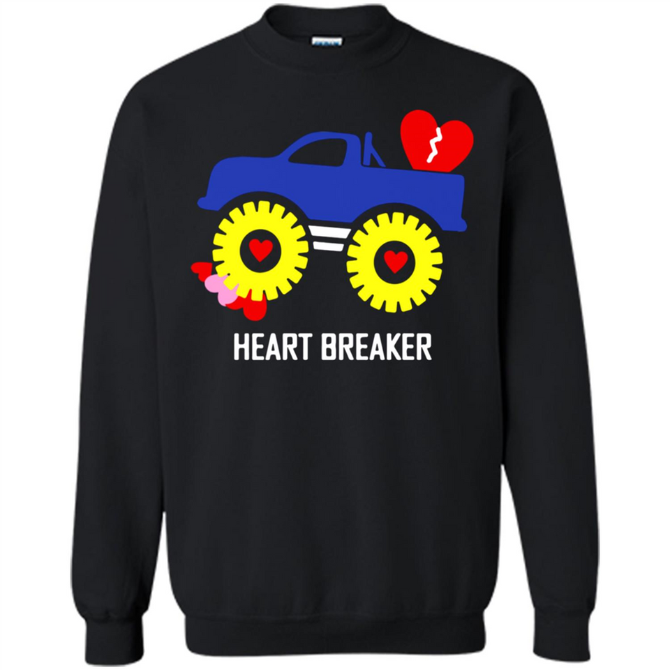 HEART BREAKER BLUE MONSTER TRUCK VALENTINE'S DAY