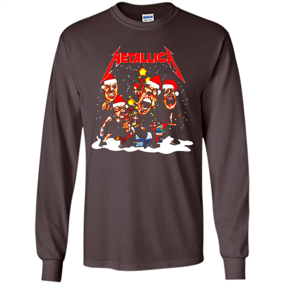 Metallica christmas sweatshirt hoodie long PINGPONG - Long Sleeve T-Shirt