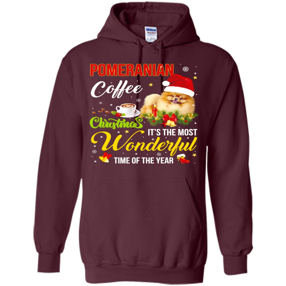 Pomeranian Coffee Wonderful Christmas
