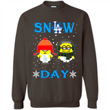 Snow Day Shirt For Los Angeles Dodgers Vs Minion Fans pingpong