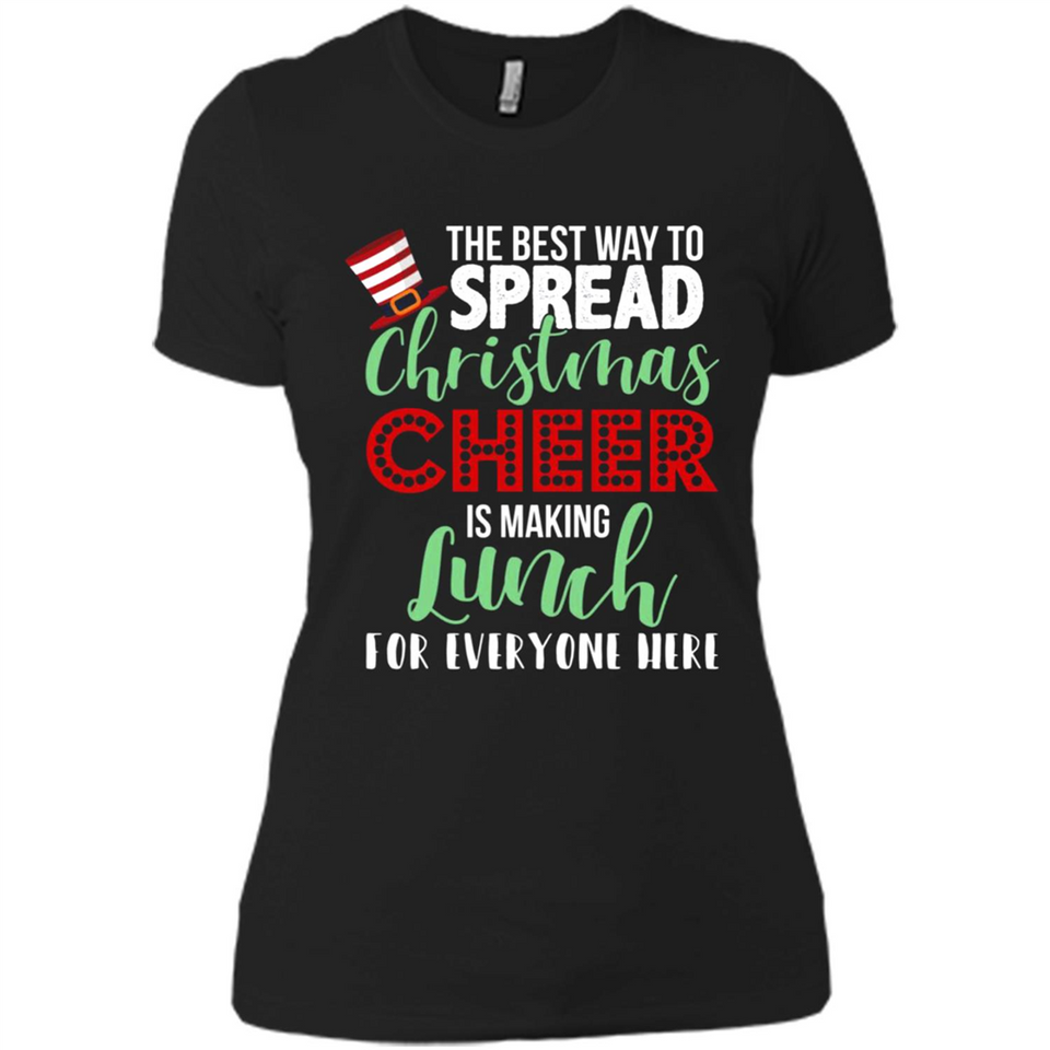 Spread Christmas Cheer Lunch Family Xmas Gift Ls - Ladies' Boyfriend T-Shirt