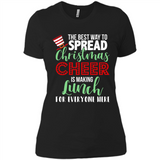 Spread Christmas Cheer Lunch Family Xmas Gift Ls - Ladies' Boyfriend T-Shirt