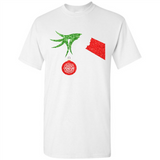 Funny Grinch Hand holding Firefighter ornament Christmas Sporty T-Shirt - Shirt