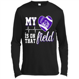 Abilene Christian Wildcats Football My Heart is on that Field - Canvas Long Sleeve T-Shirt