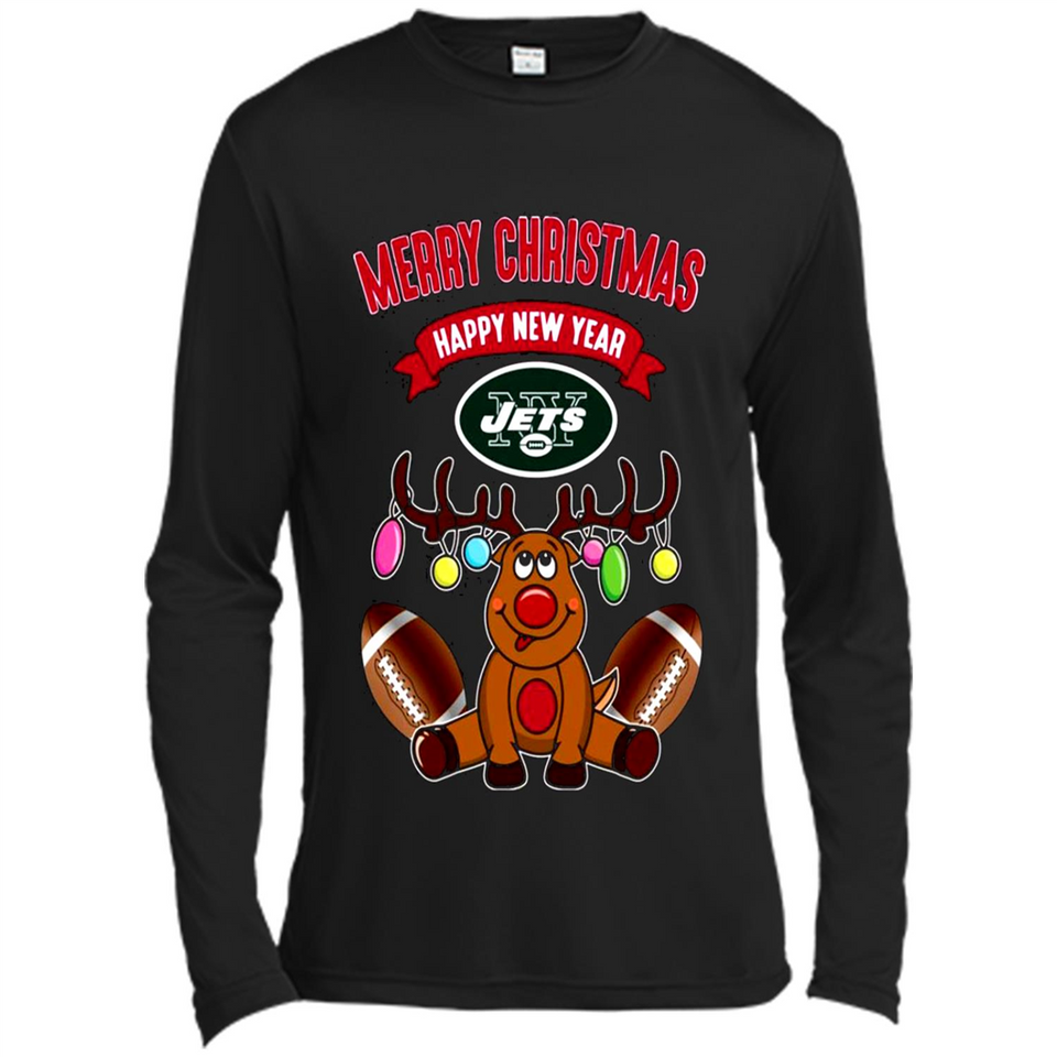 New York Jets NFL Reindeer Funny Merry Christmas And Happy New Year