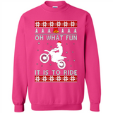 Motocross oh what fun it is to ride Christmas sweater PINGPONG