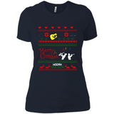 Music Ugly Christmas SweatShirt - Ladies' Boyfriend T-Shirt