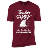 Teacher Shark Doo Doo Doo Your Homework Shirt Ladies' Boyfriend