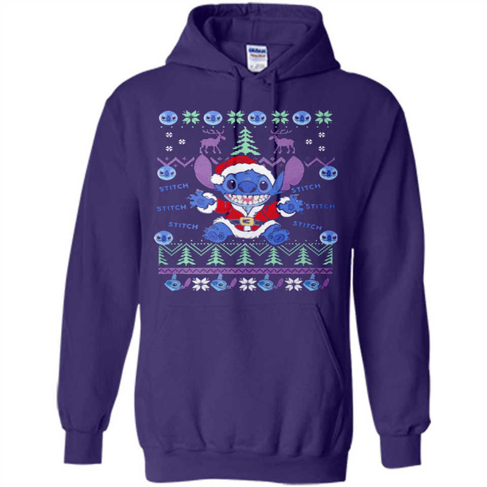 Stitch ugly christmas sweater - Hoodie