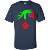 Christmas The Grinch Hand Holding Hippie Ornament - Shirt