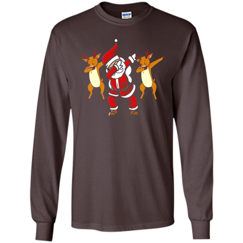 Dabbing Santa - Funny Santa Claus Christmas Dab - Long Sleeve T-Shirt
