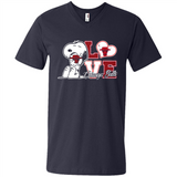 Snoopy loves NBA Chicago Bulls - Men's V-Neck