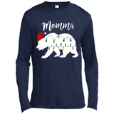Womens Momma Bear - Canvas Long Sleeve T-Shirt